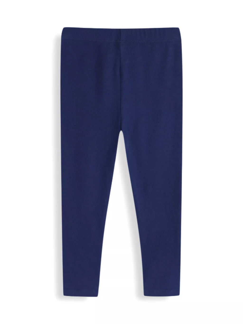 Kids dark navy pull on leggings side view