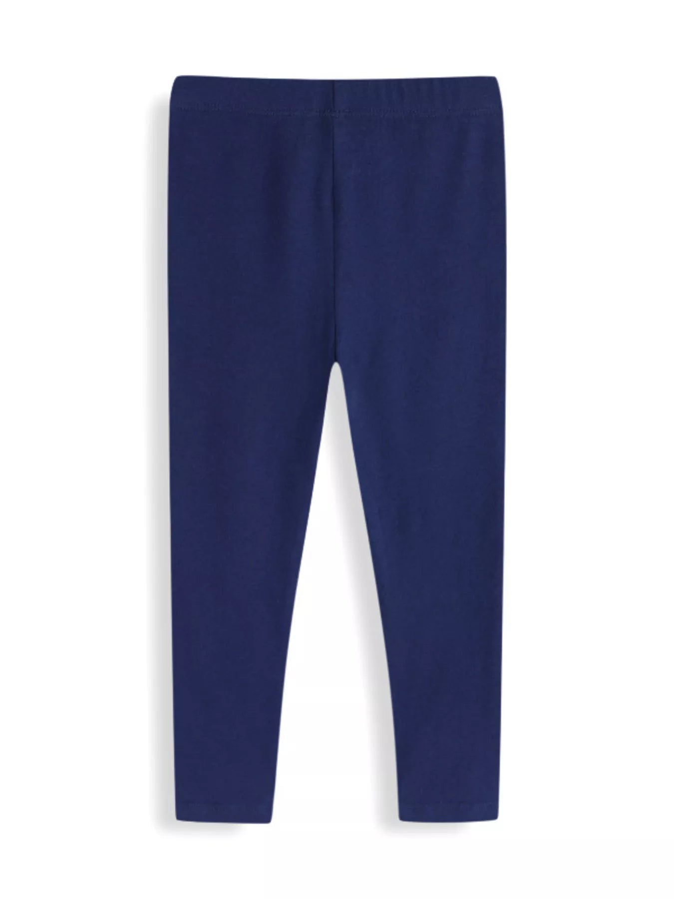Kids dark navy pull on leggings side view