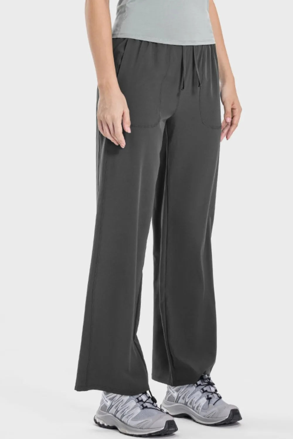 Womens activewear pants full length view