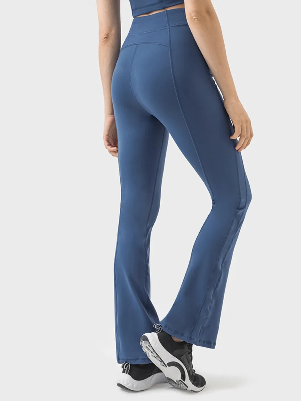 Zipper detail active pants in dark blue