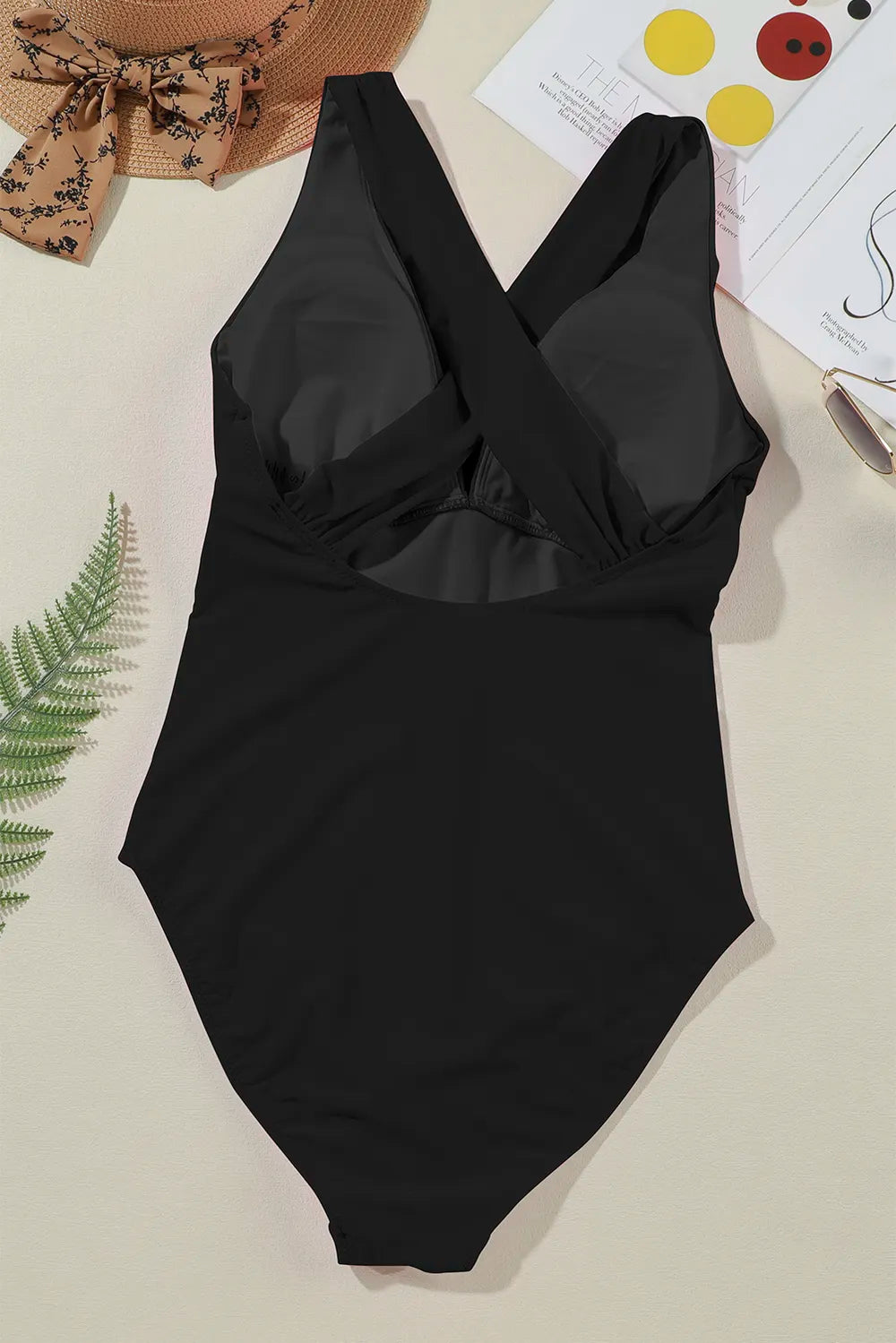 Womens one piece swimsuit full length view