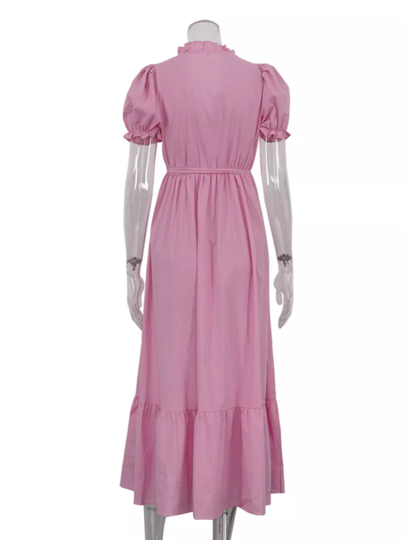 Puff sleeve maxi dress garden party styled look