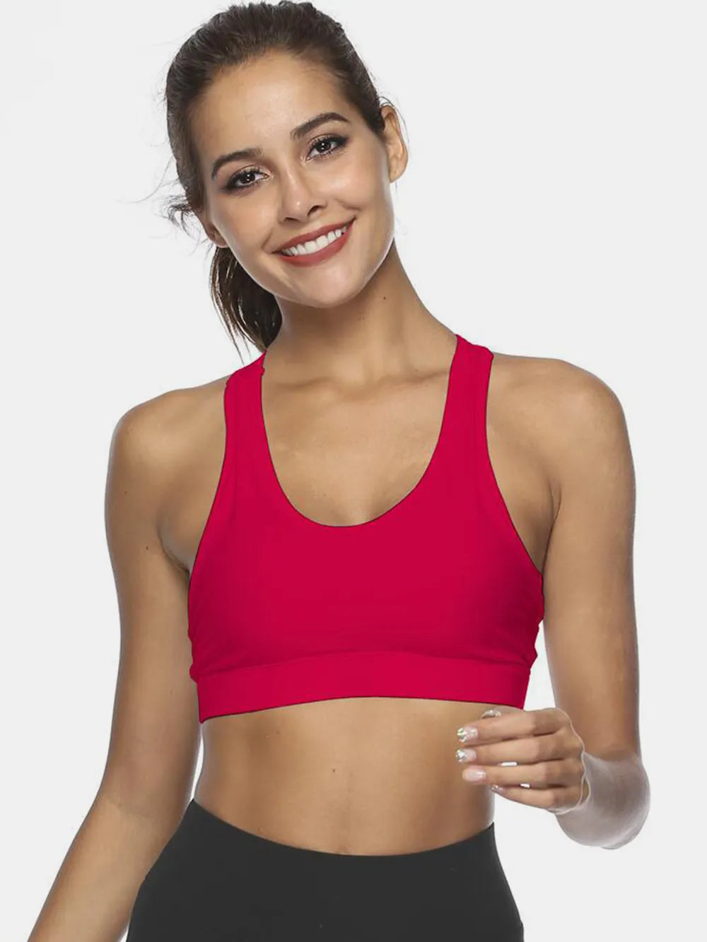 White active tank full look