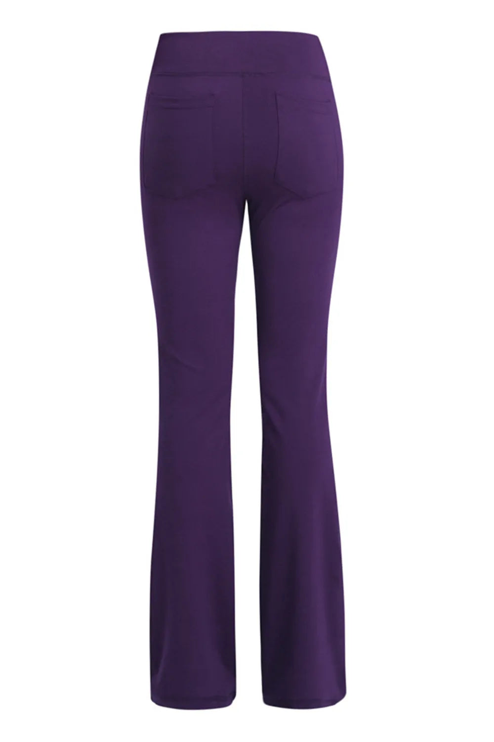 High waist workout pants on model back