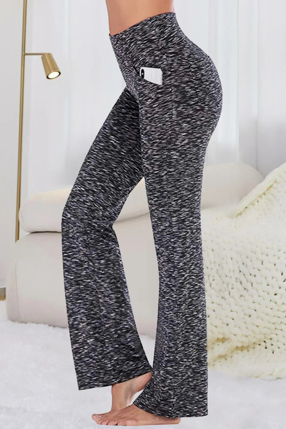 High waist active pants styled with sports bra