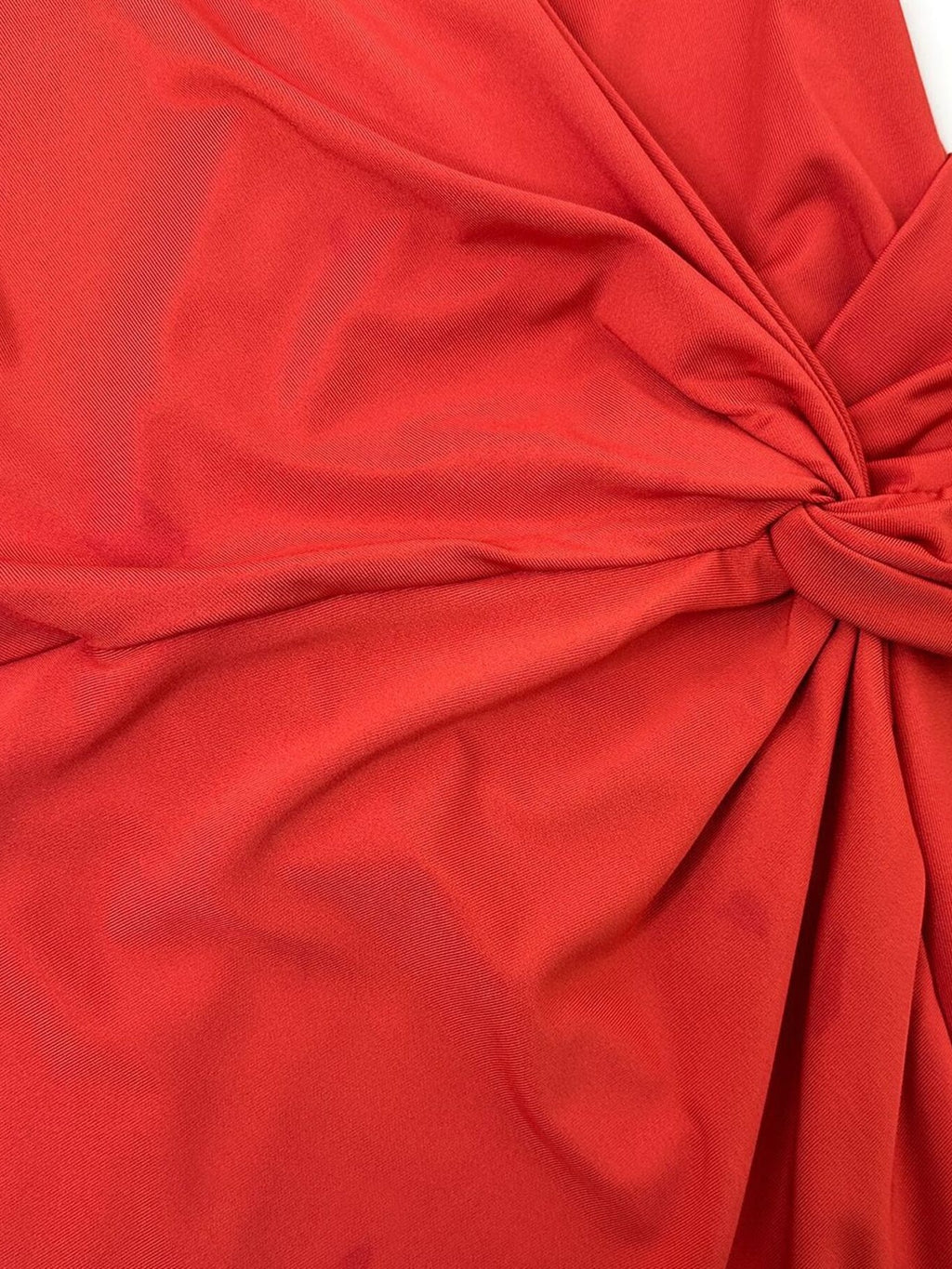 Twist front mini dress halter tie detail