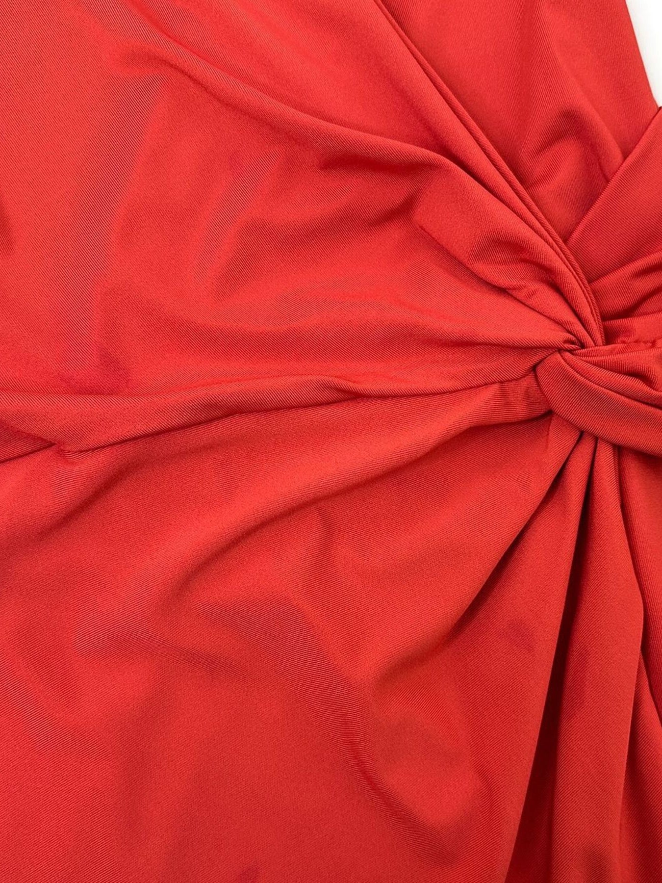 Twist front mini dress halter tie detail