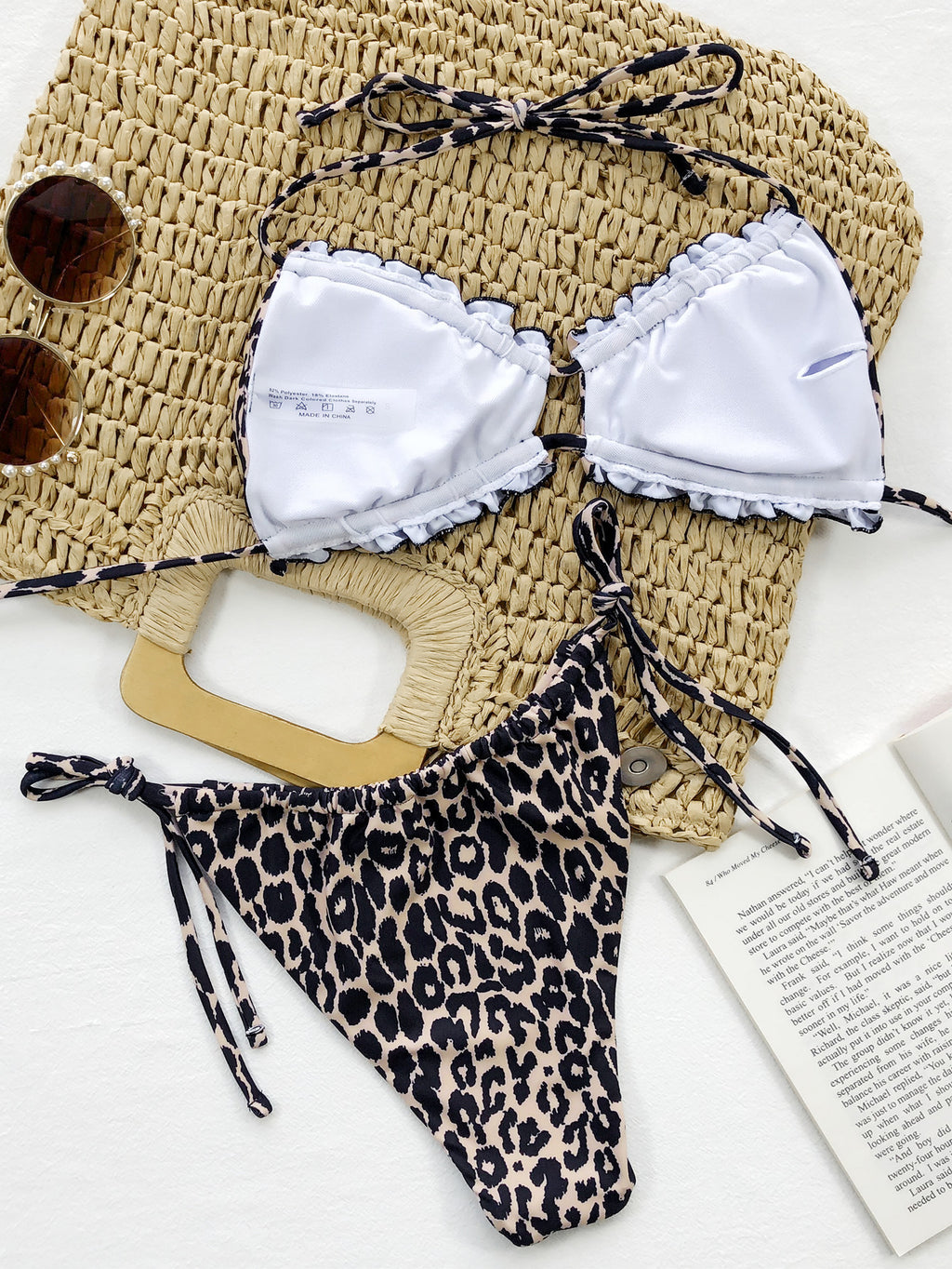 Leopard bikini set back view