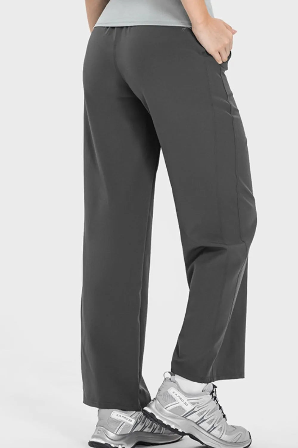 Drawstring active pants styled athleisure look