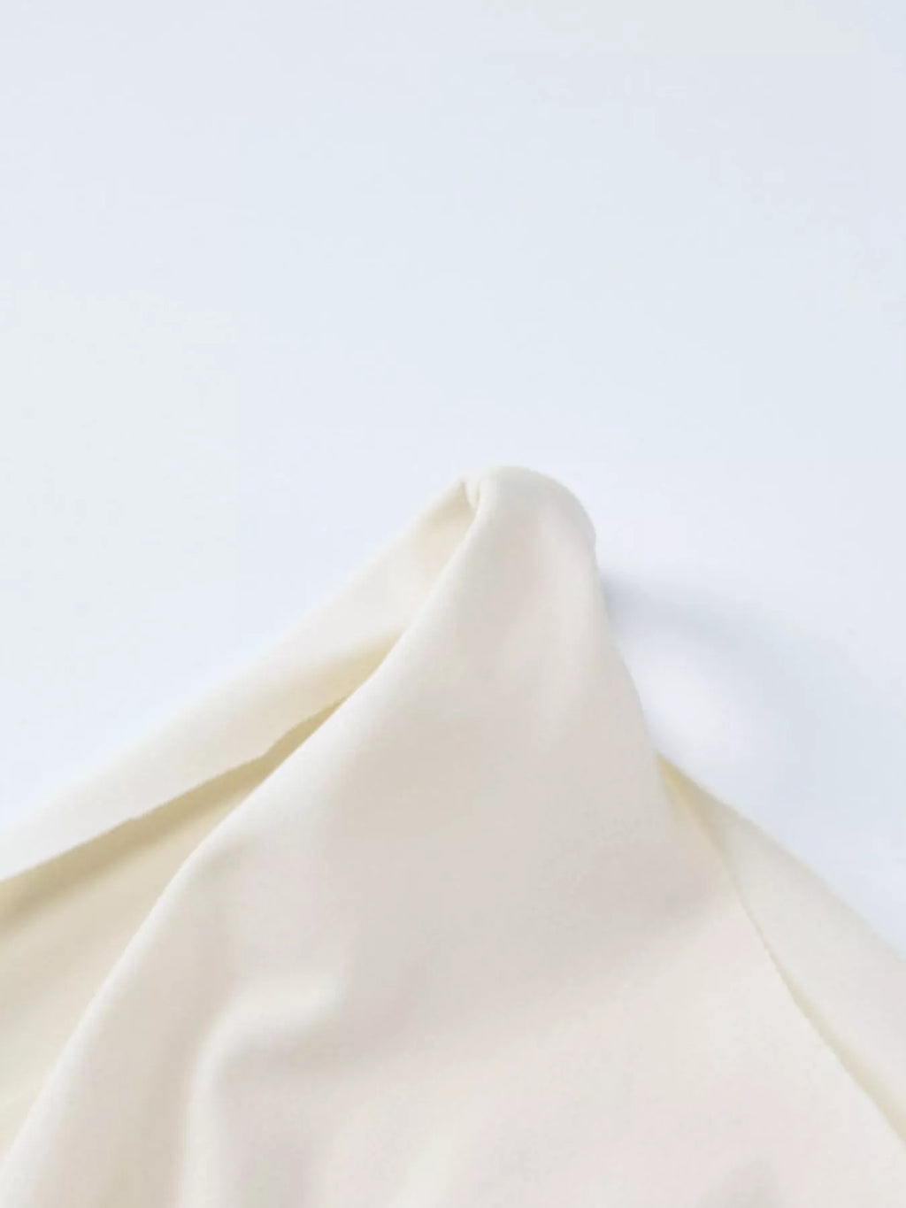 Draped dress walking movement view