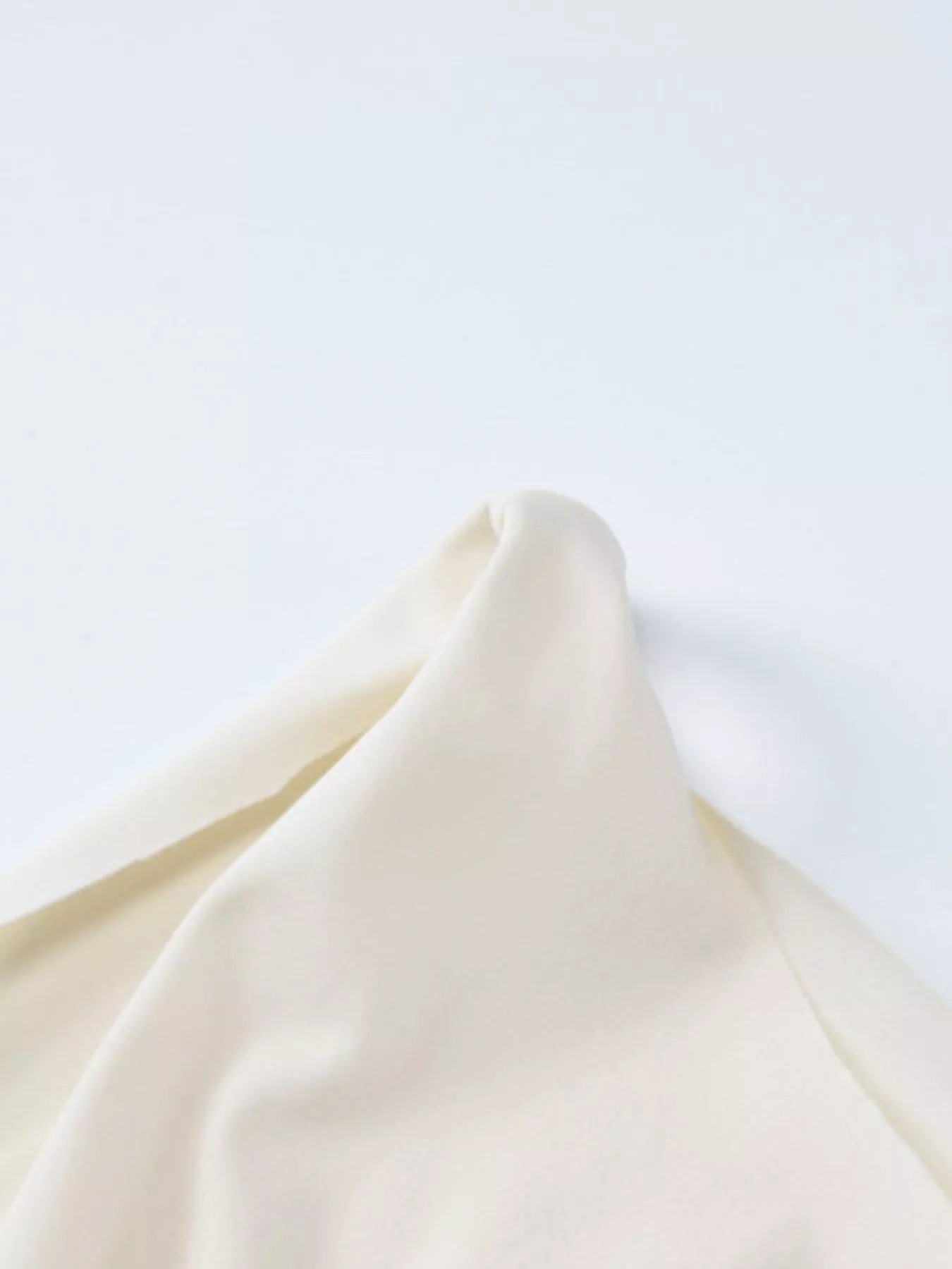 Draped dress walking movement view
