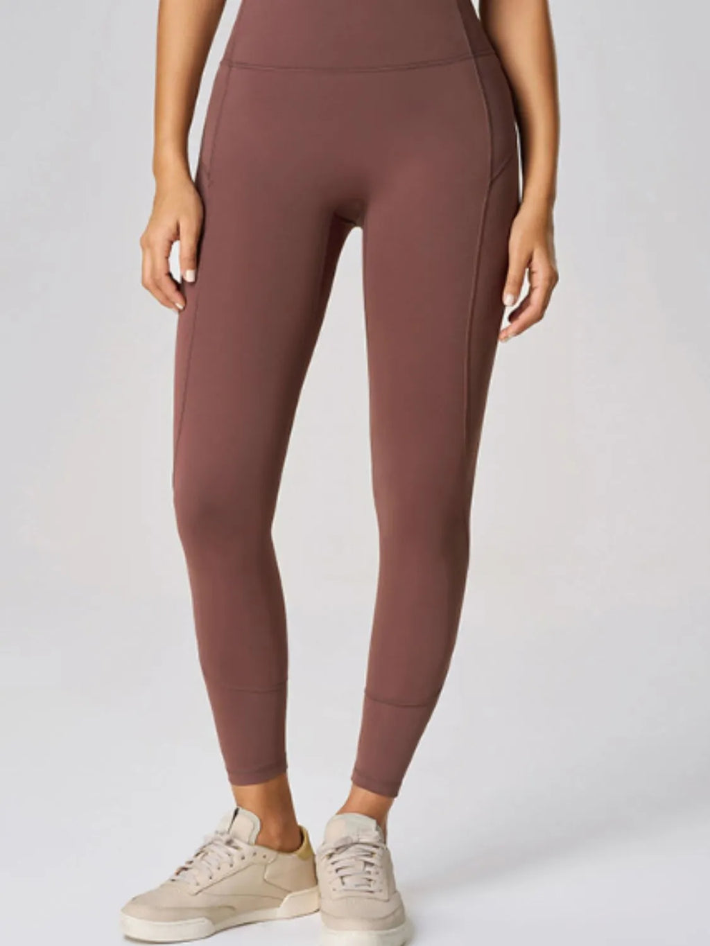High waist active leggings back view
