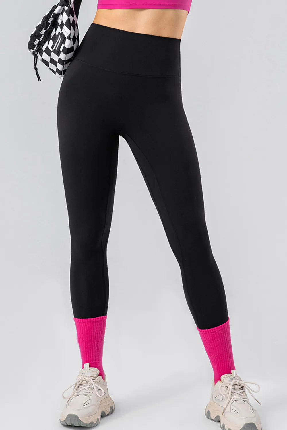 Ivory high waist leggings full length