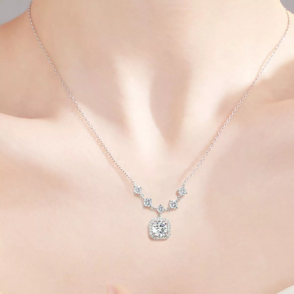 925 silver pendant necklace chain detail