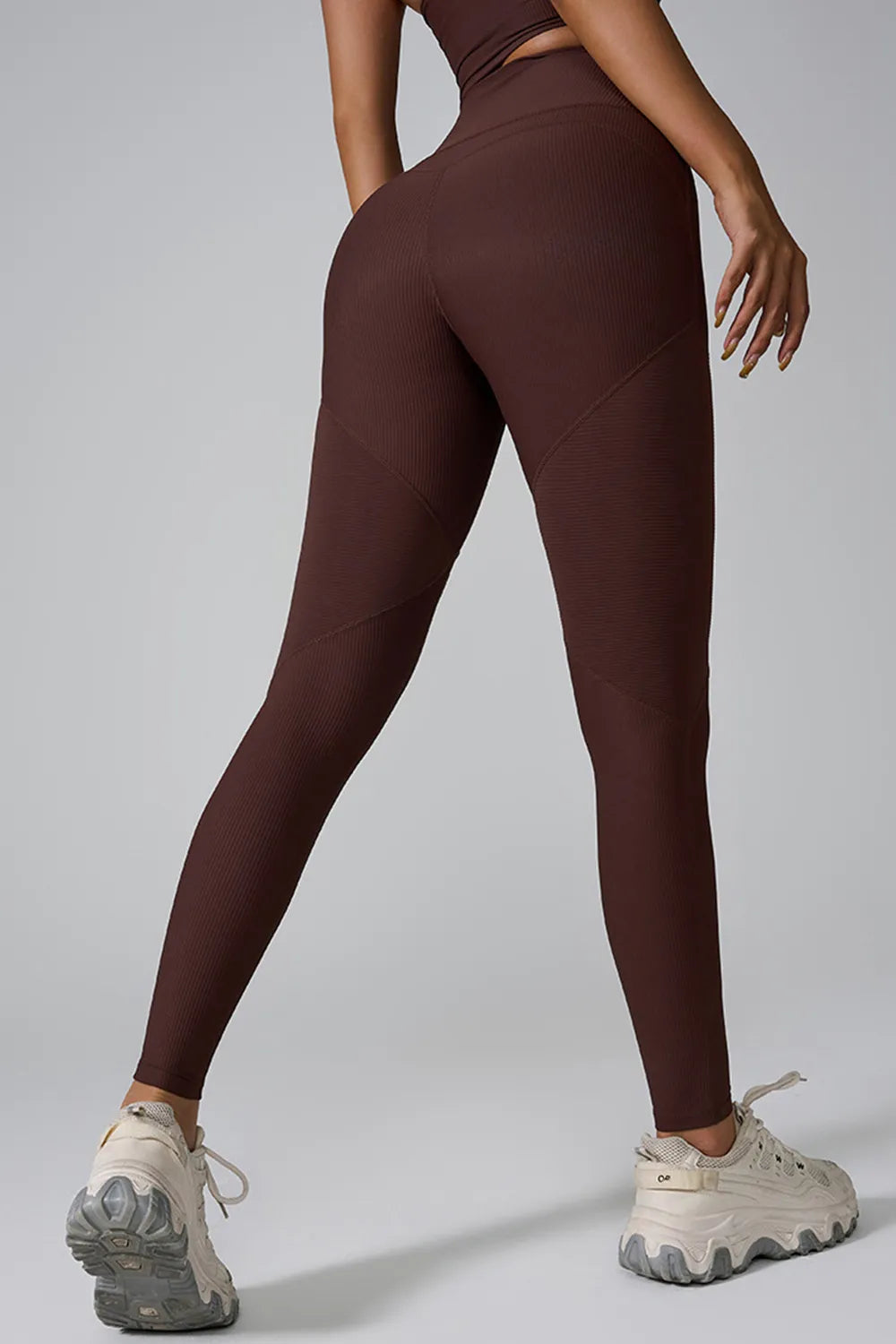 High waist leggings in black