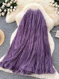 Tulle skirt full twirl movement