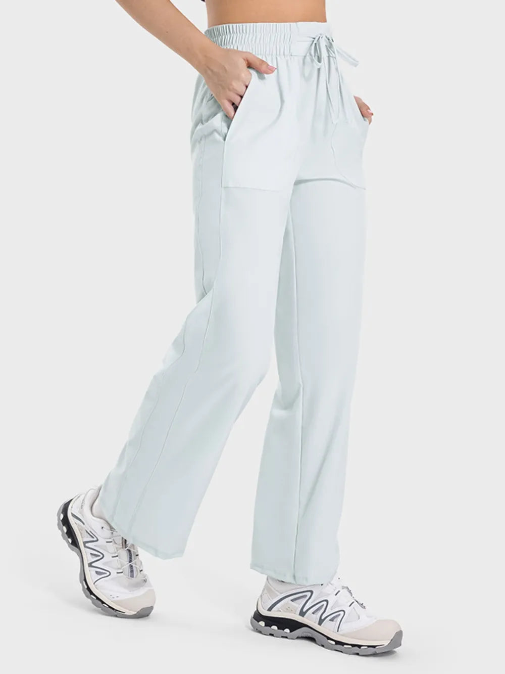 Drawstring active pants back view