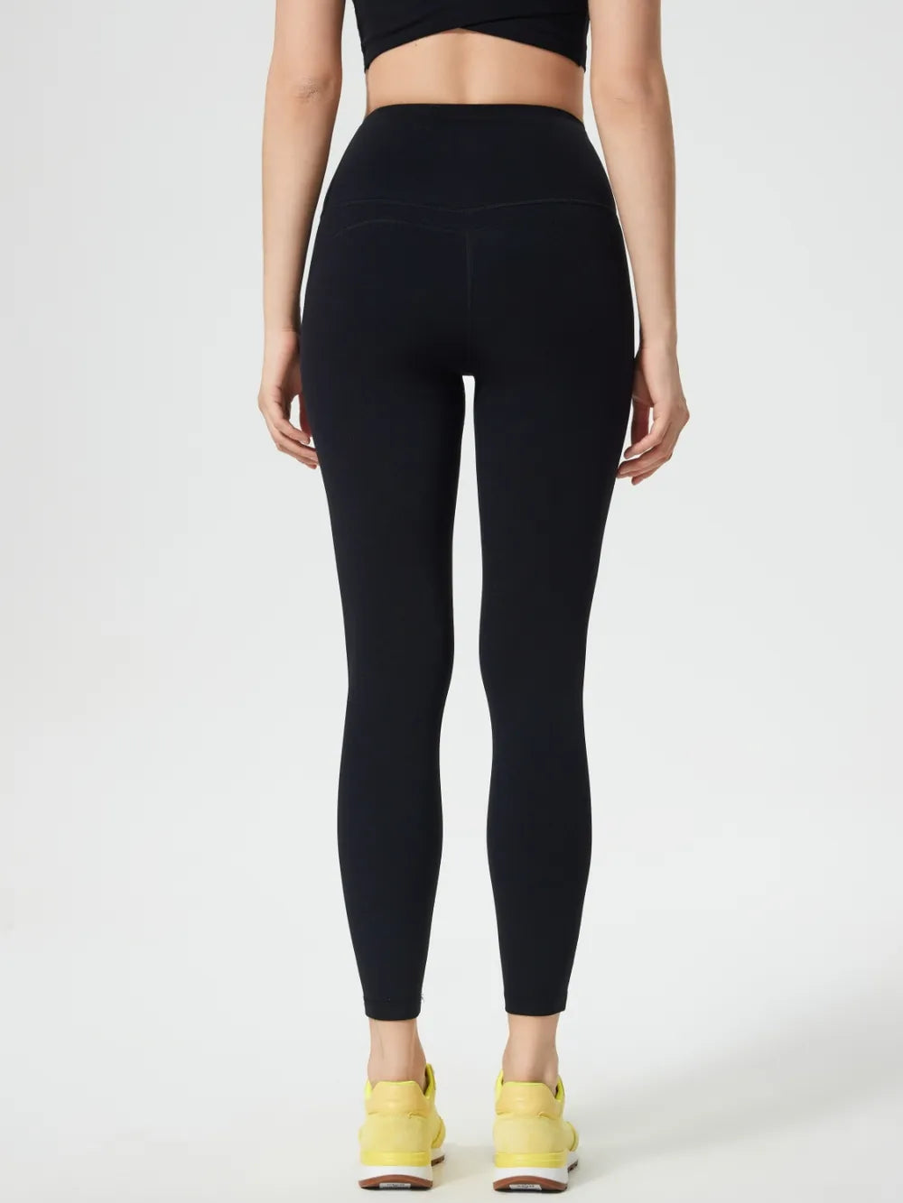 Black leggings on model