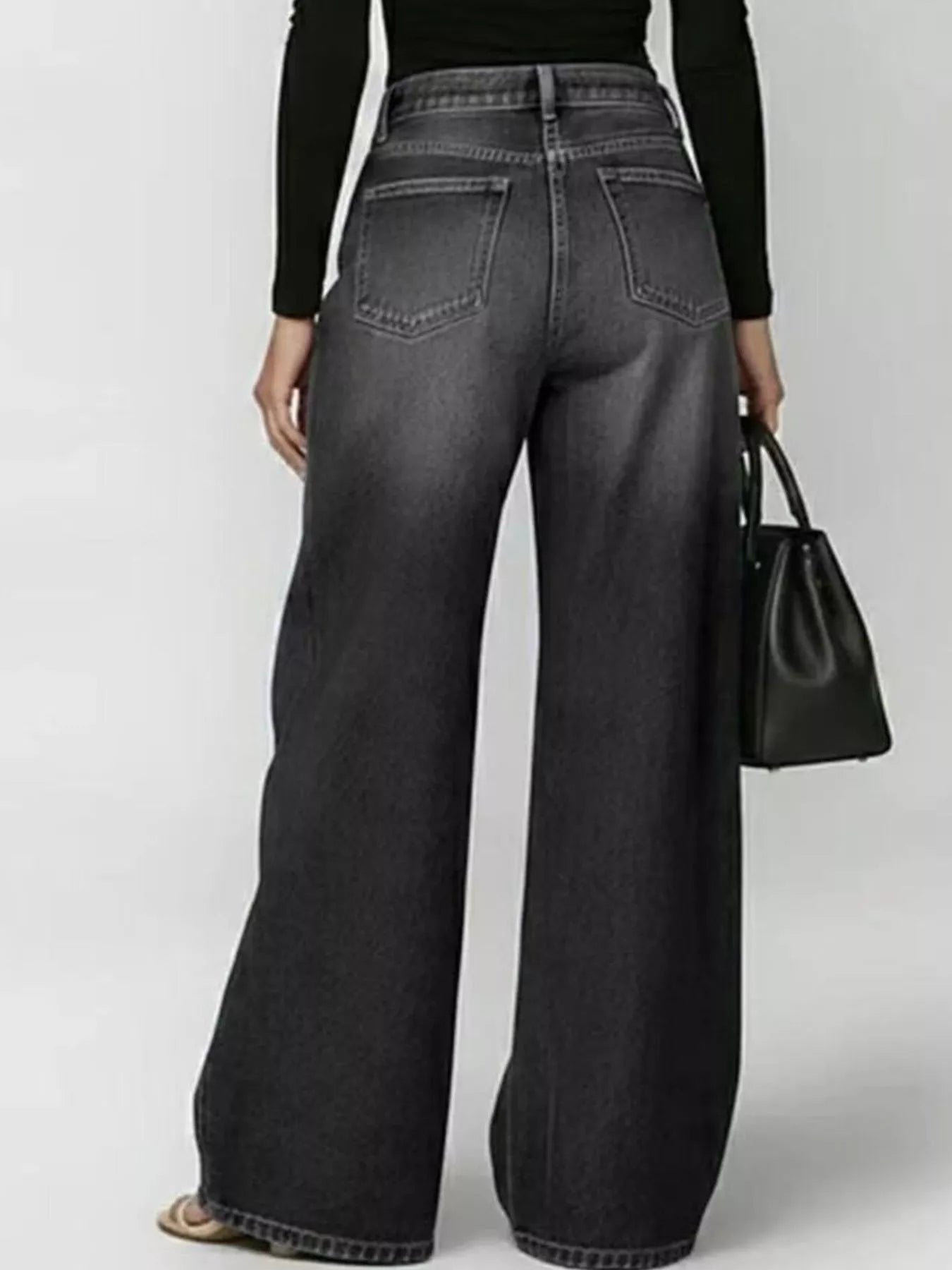 Eyelet detail jeans back view