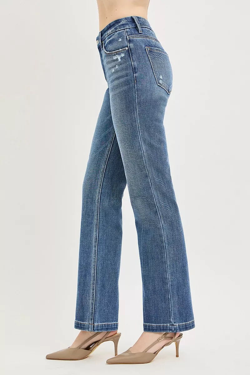 RISEN straight jeans back view