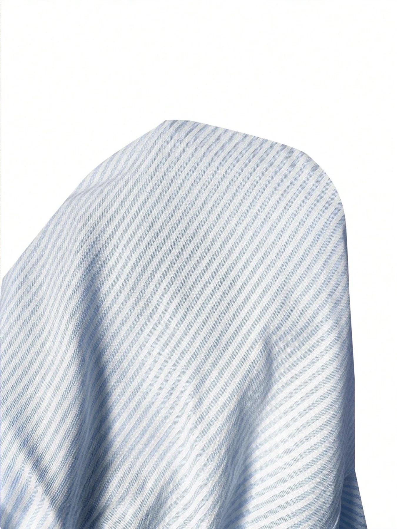 Light pink striped pants drawstring detail