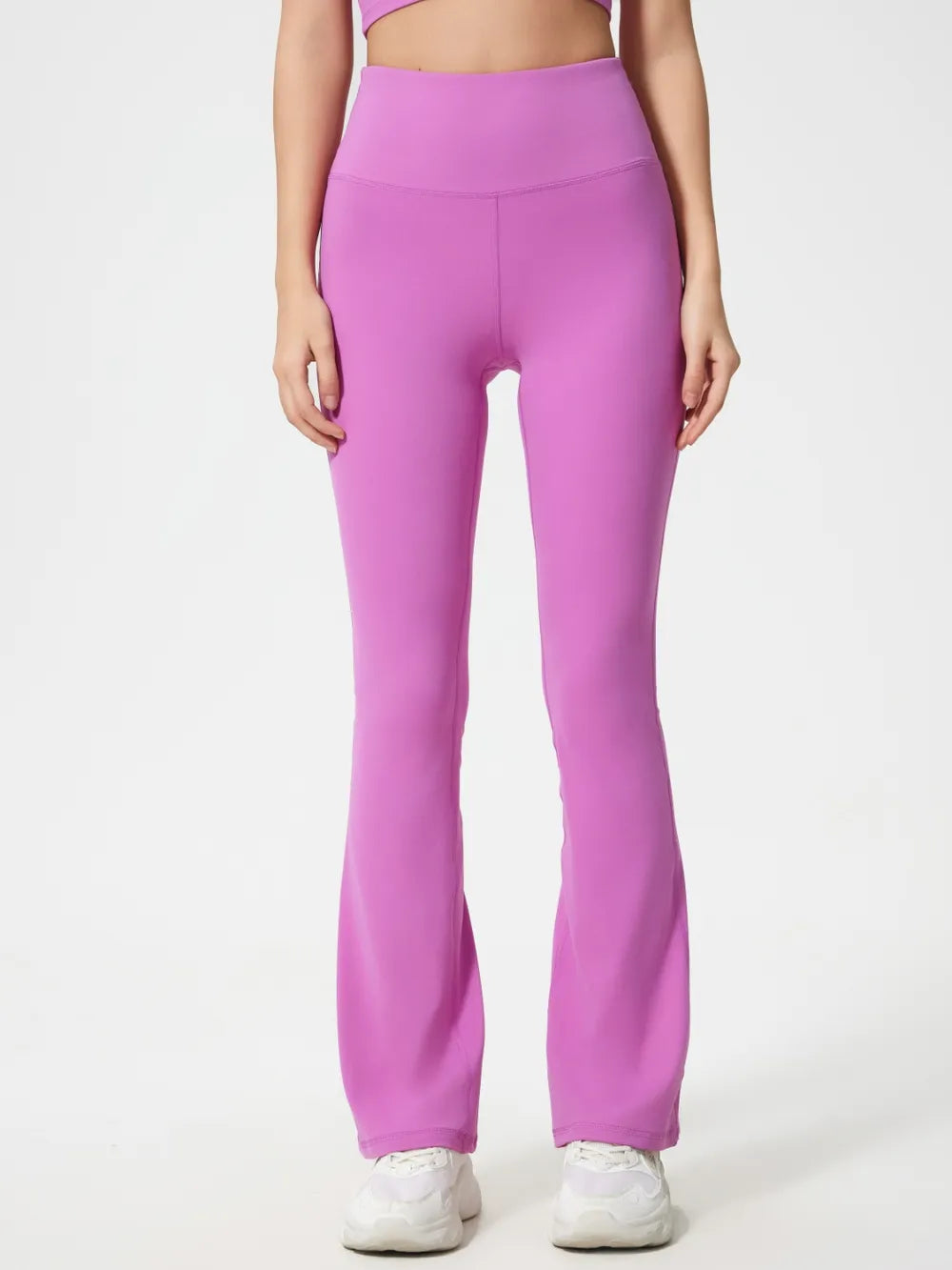 Detail of light blue active pants soft fabric
