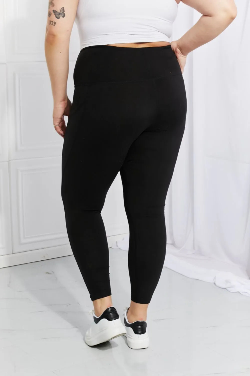 Reflective leggings full length view