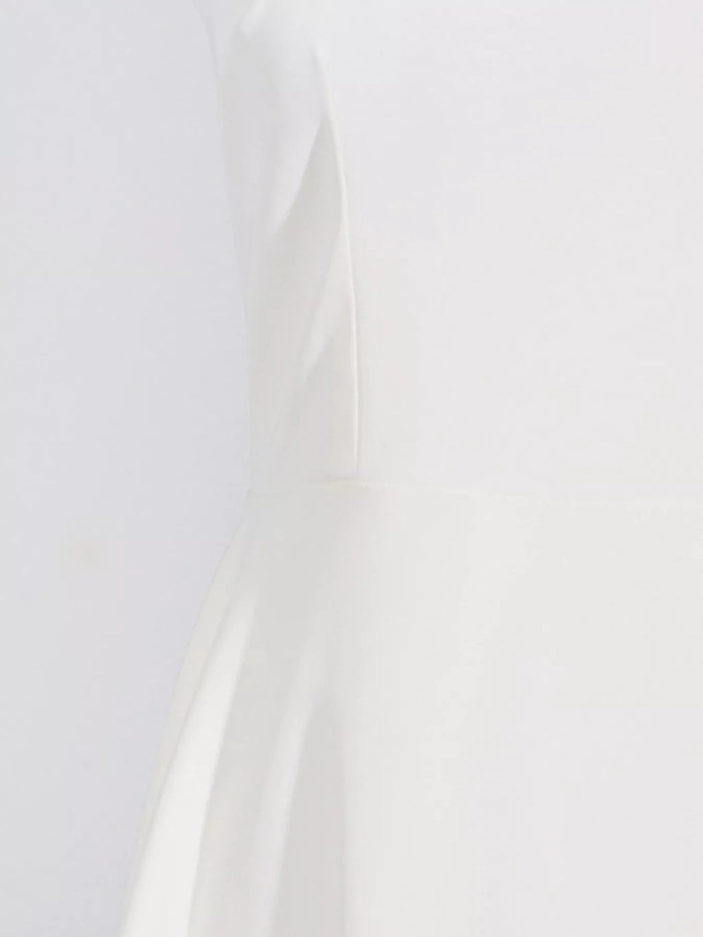White floral dress skirt movement view