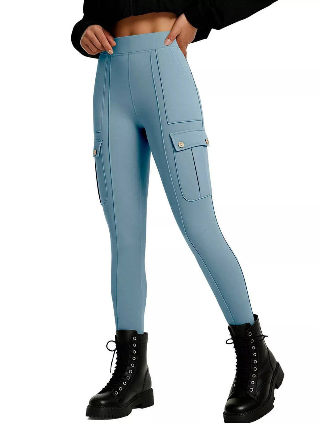 Active pants with pockets walking view
