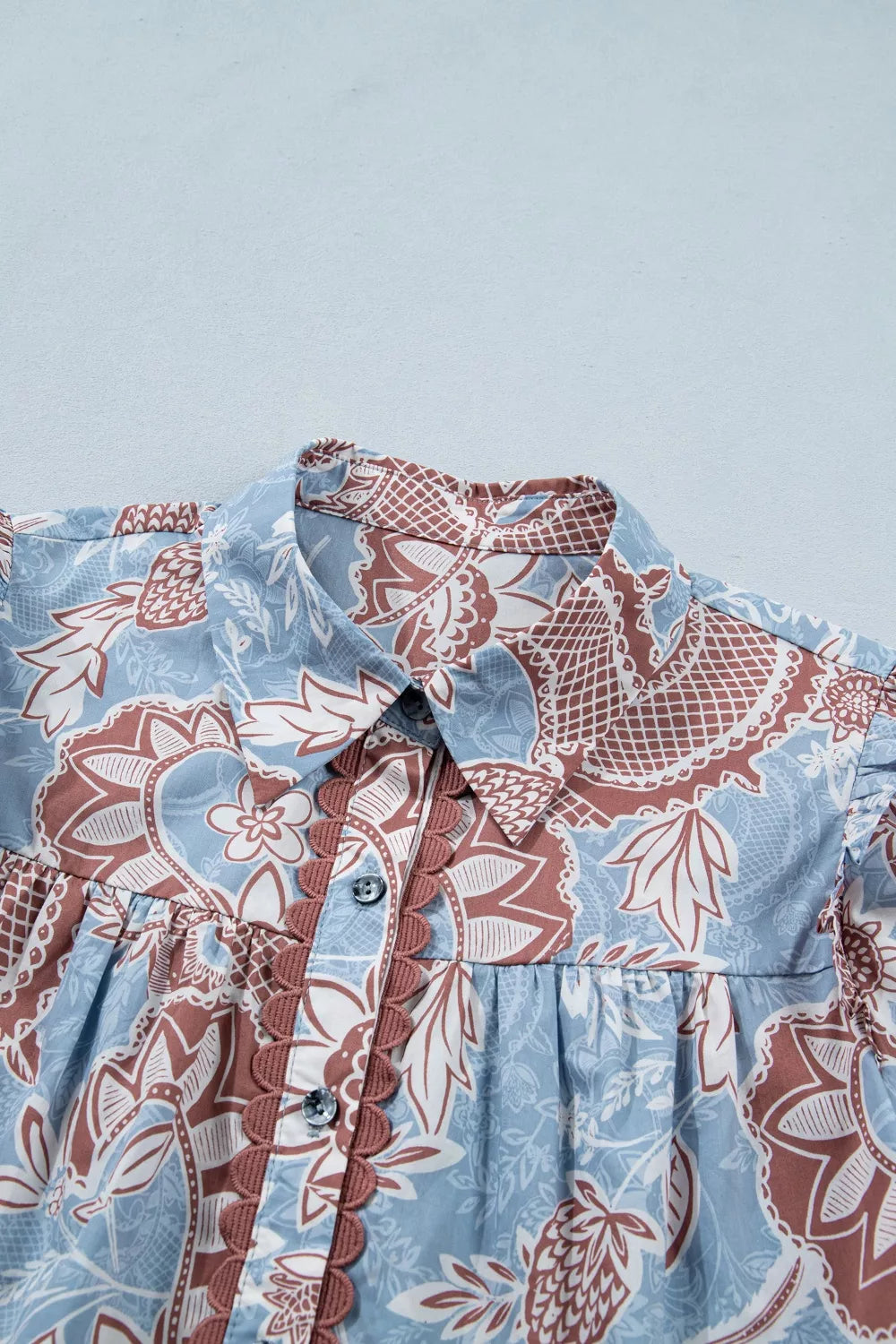 Floral short sleeve shirt full outfit