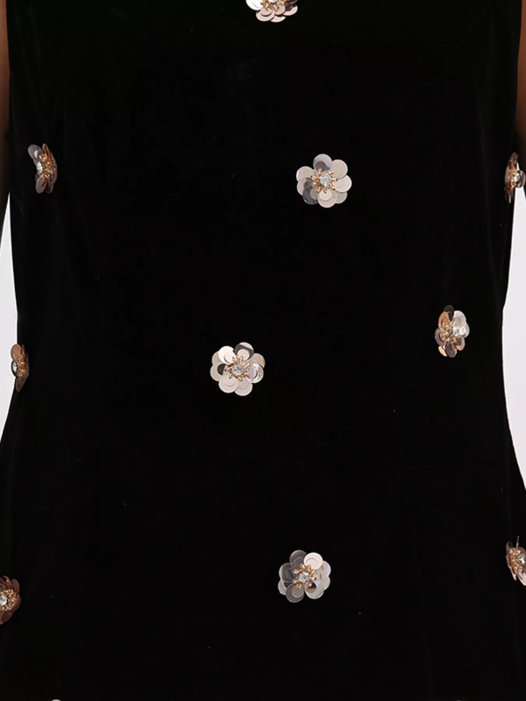 Contrast flower tulle dress skirt volume