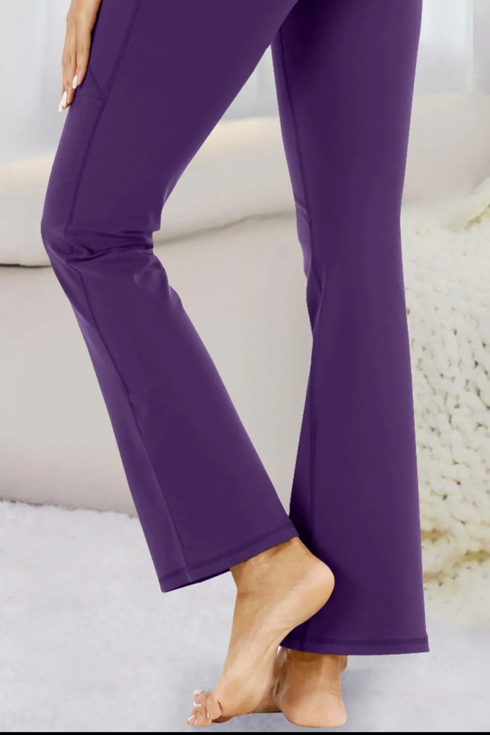 Pocketed high waist active pants full outfit