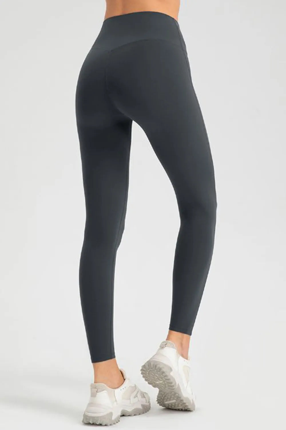 High waist skinny active pants in orange