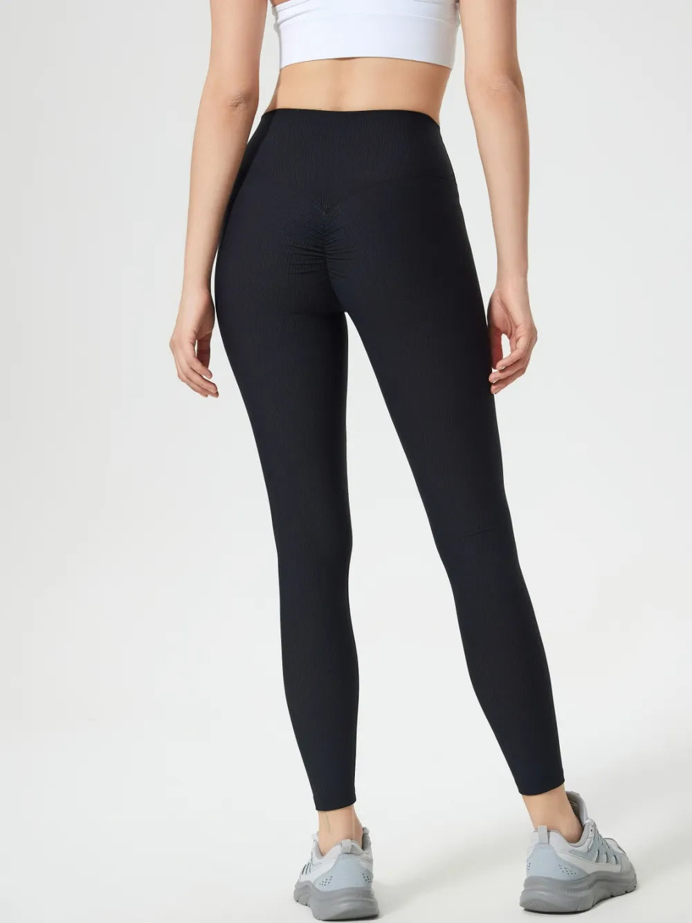 High waist leggings in light gray