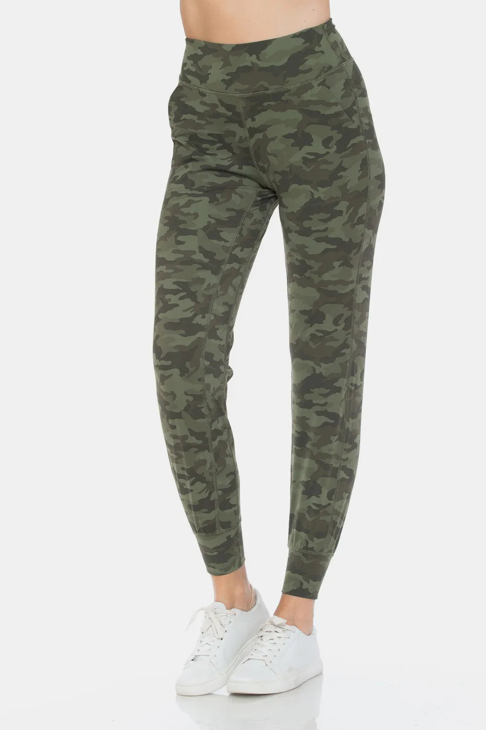 Womens camo leggings back view