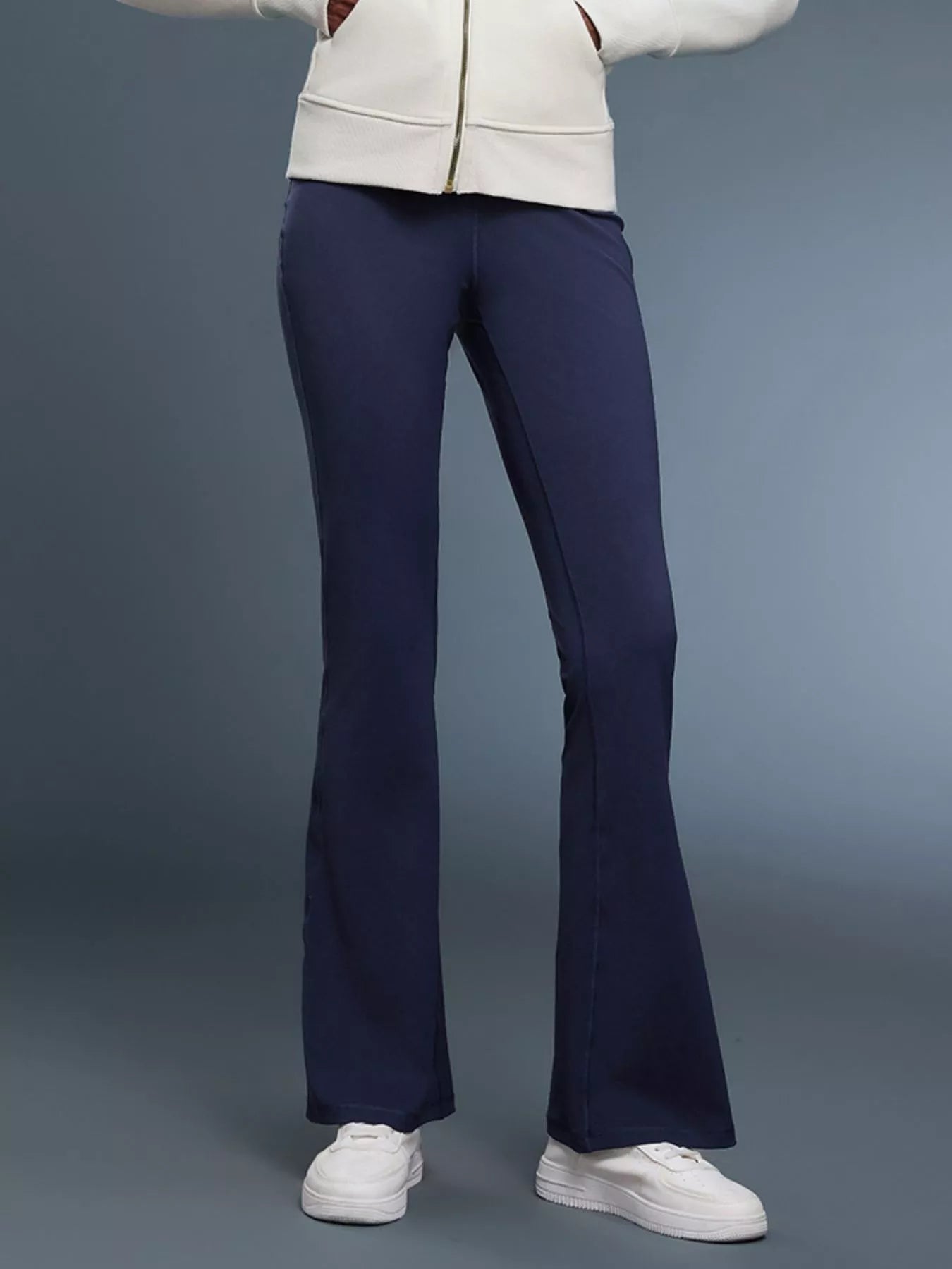 Close up of high waisted smoothing waistband