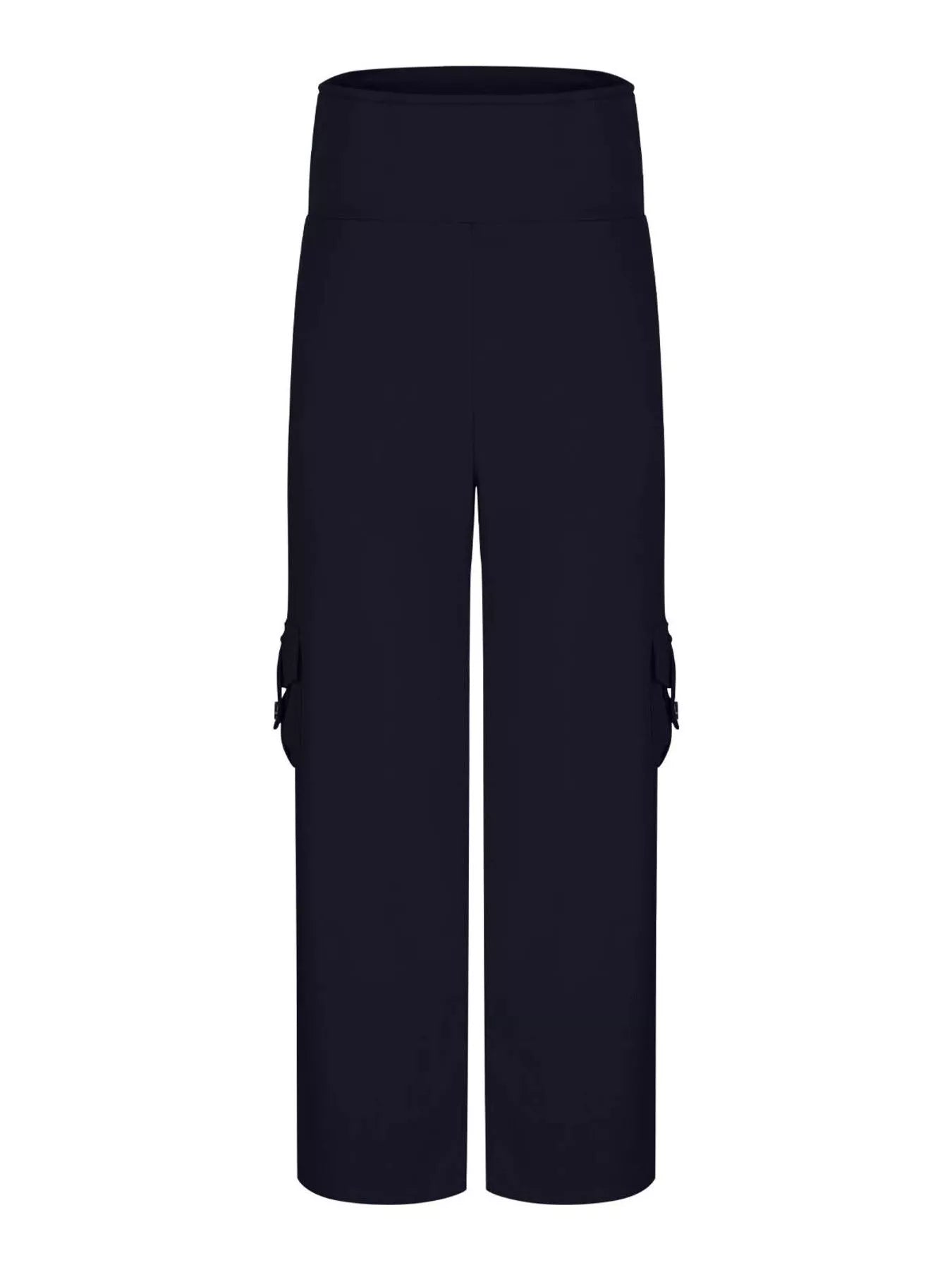 Yoga pants with pockets side view showing pocket