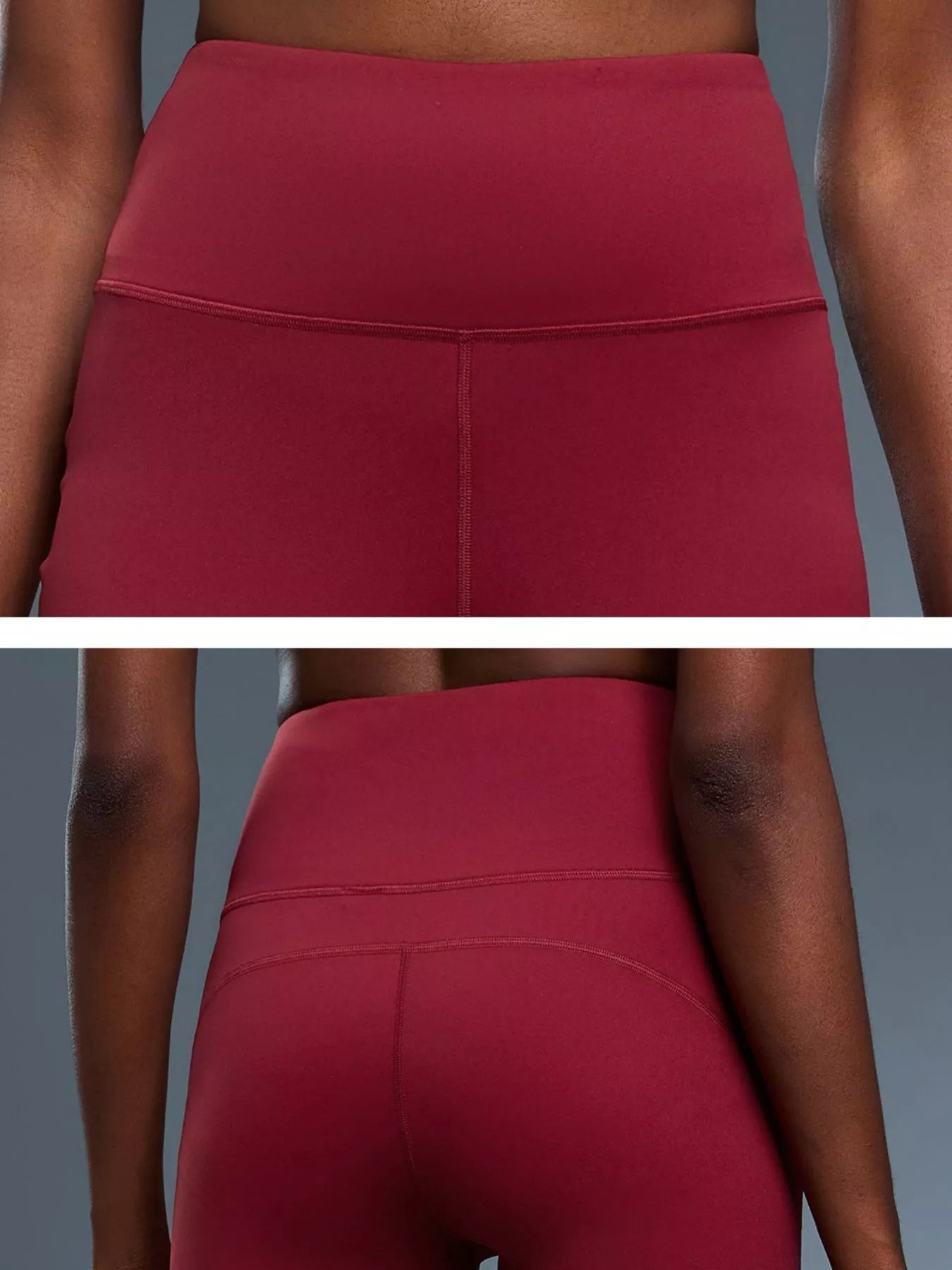 High waisted flare pants back view
