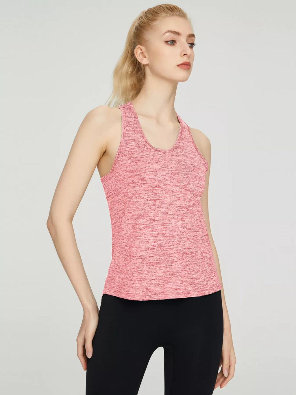 Breathable active tank top styled for running