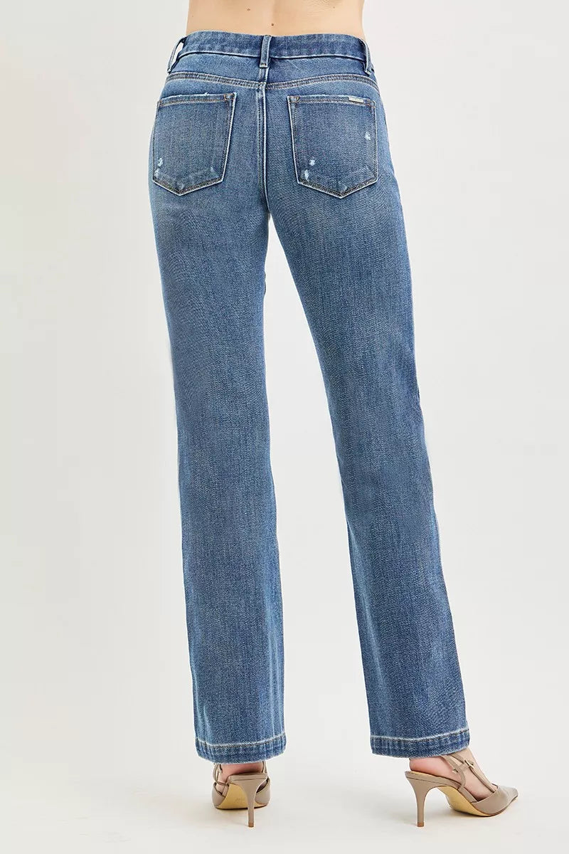 RISEN tummy control jeans side view