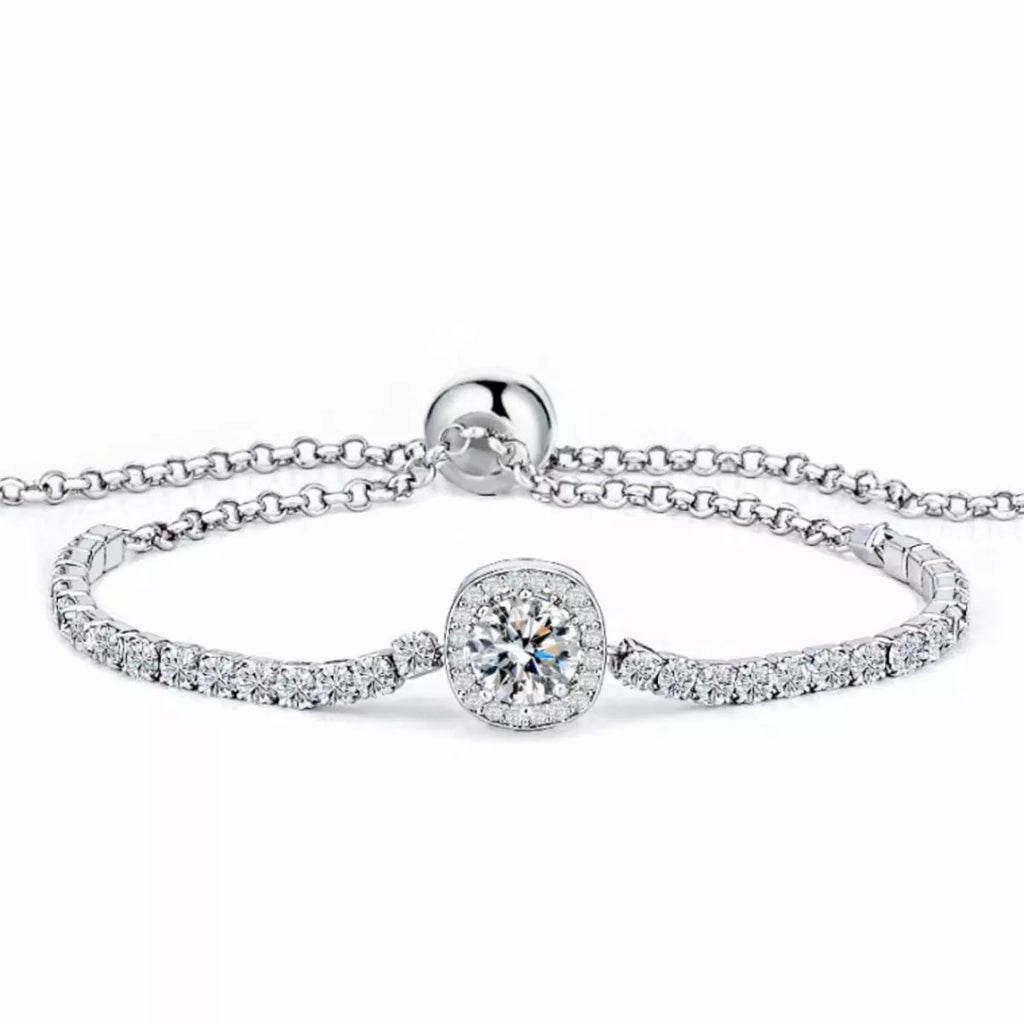 925 sterling silver chain bracelet detail