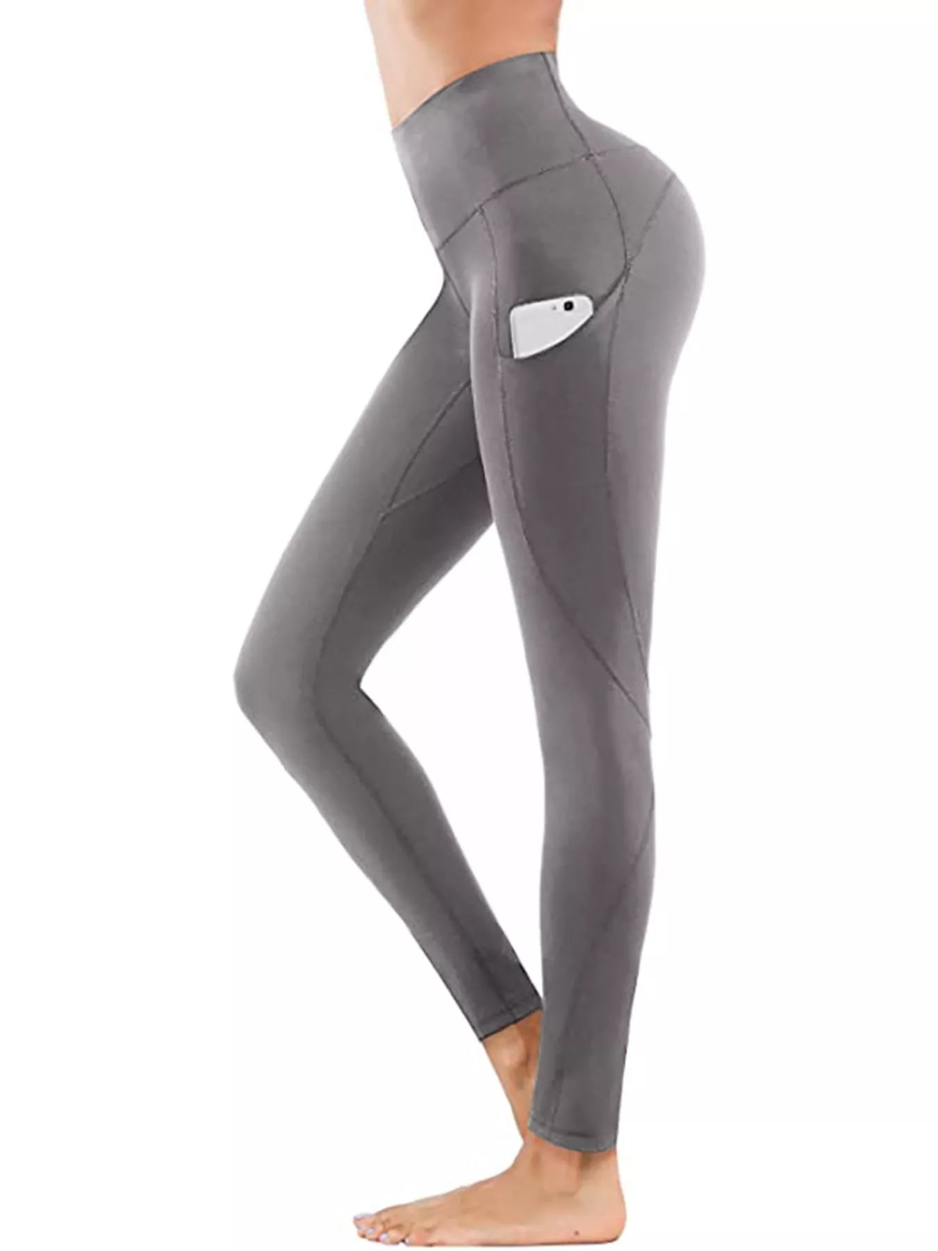 High waisted workout leggings waistband detail