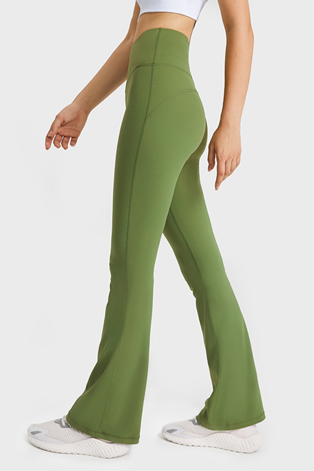 Flare yoga pants back view