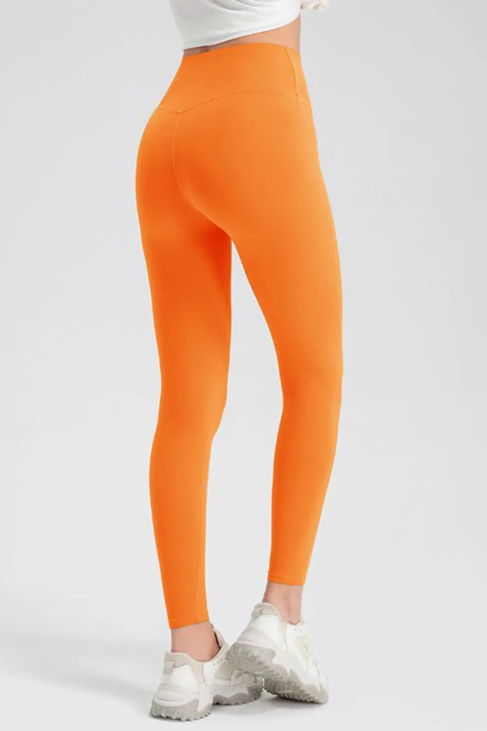 High waist skinny active pants in black