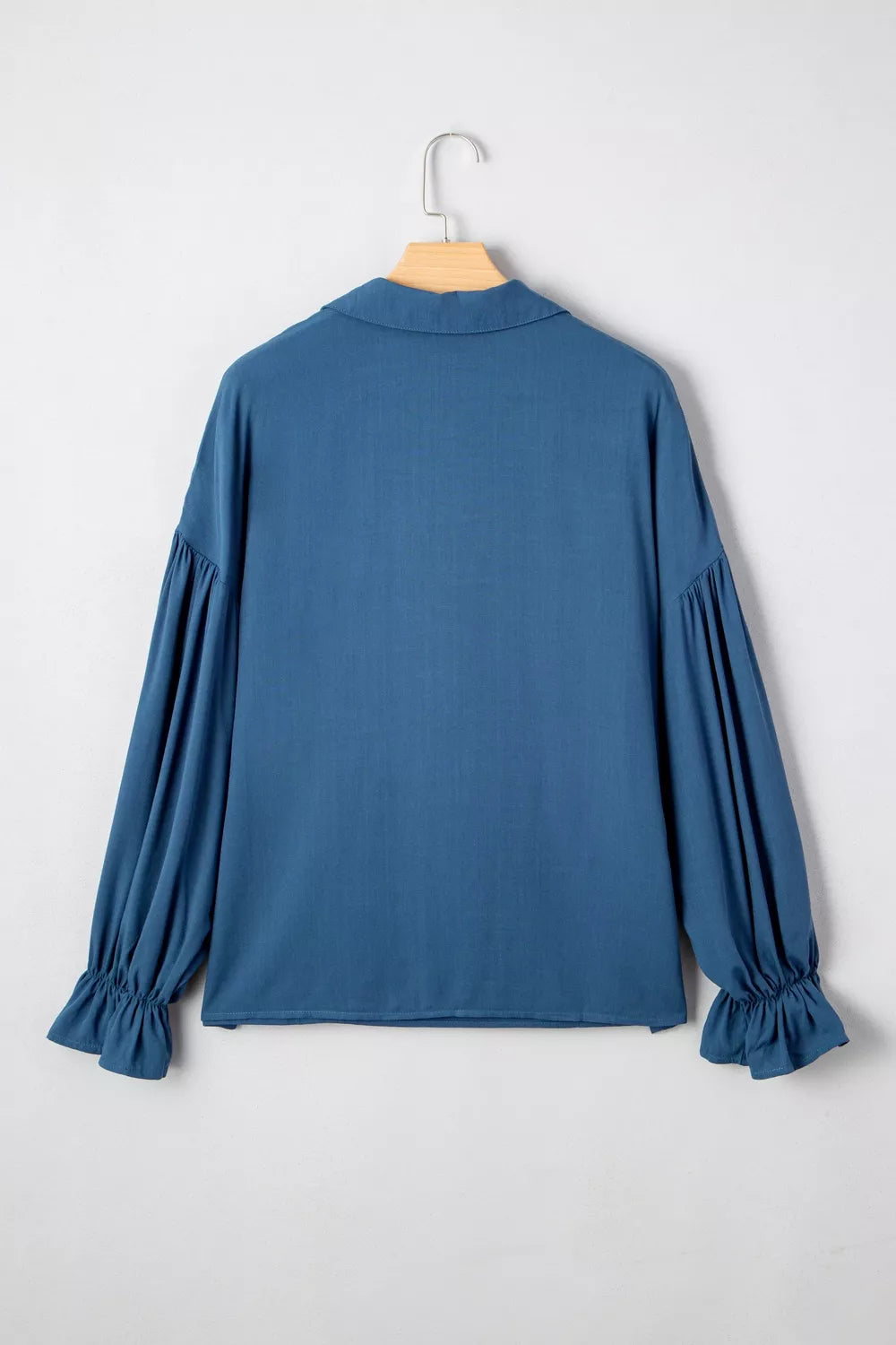 Womens viscose blouse styled with trousers