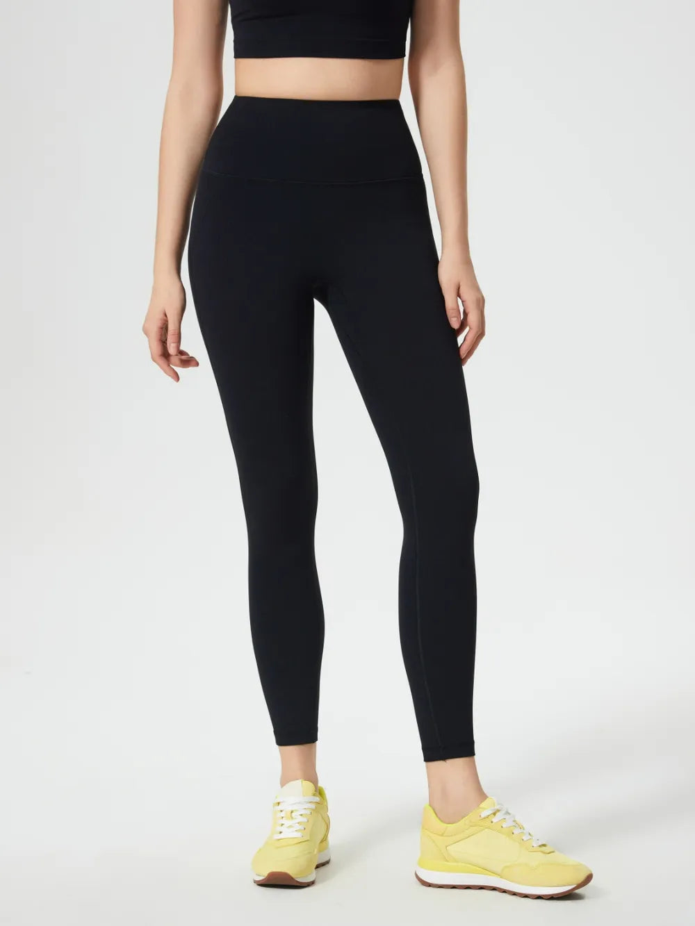 Black leggings back view