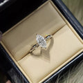 2 carat moissanite sterling silver ring front view