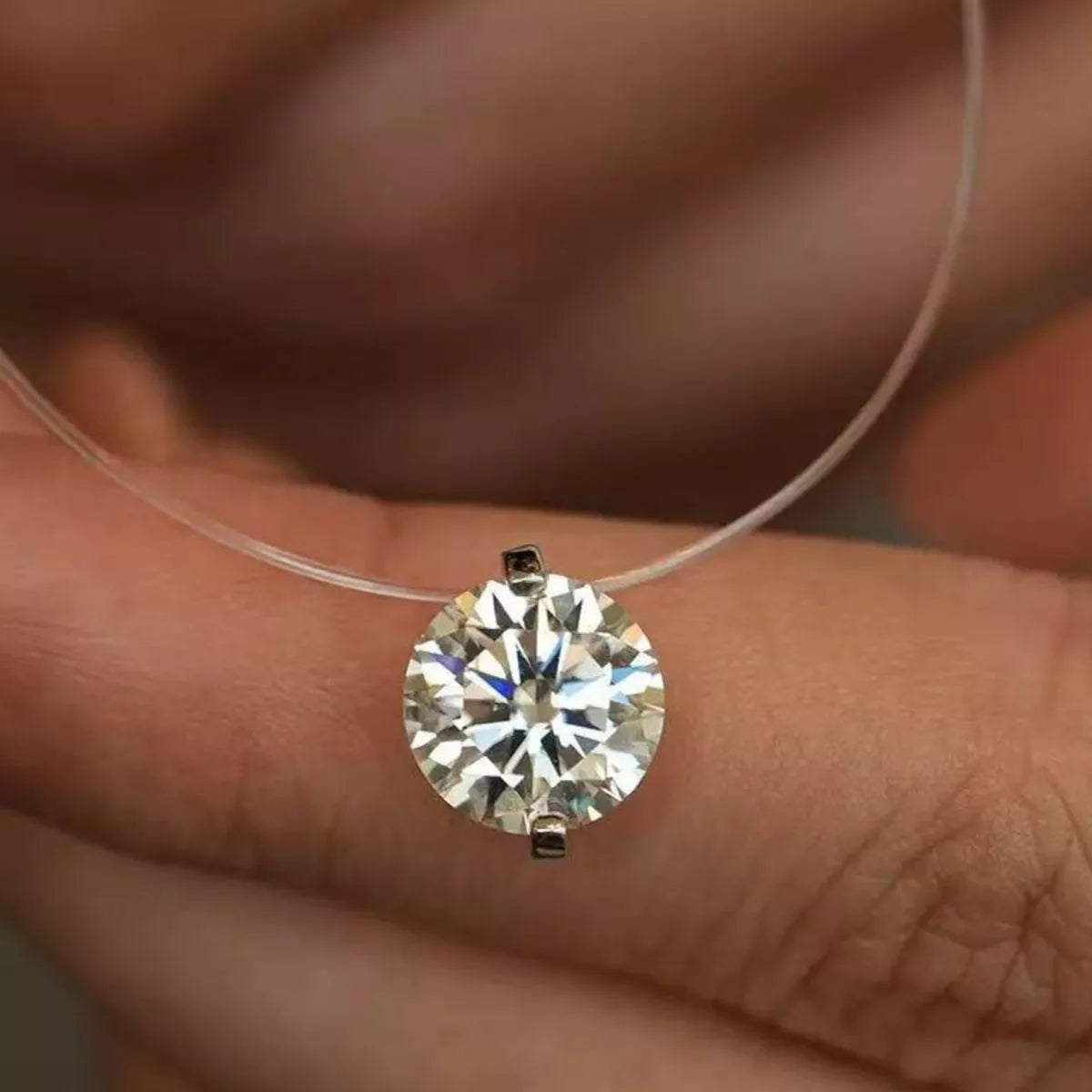 Moissanite ring with matching gift box