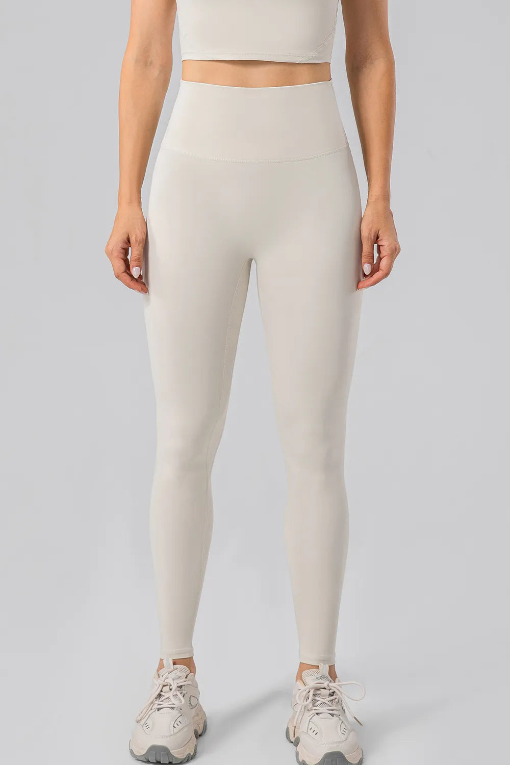 Yoga leggings stretch fabric detail