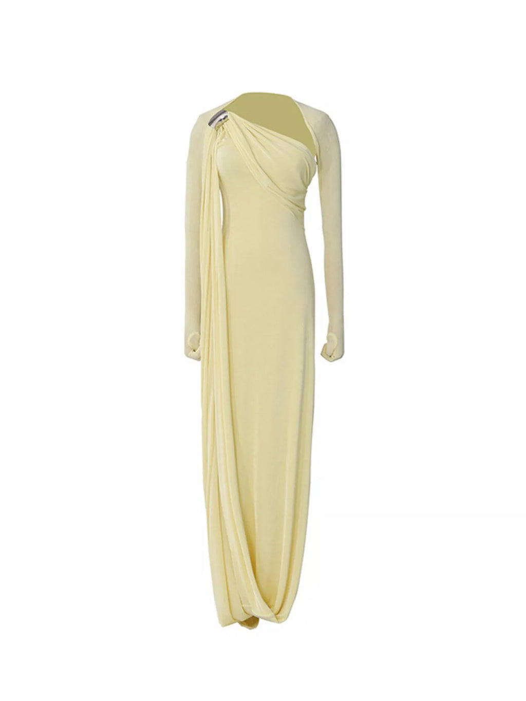One shoulder dress ruched detail